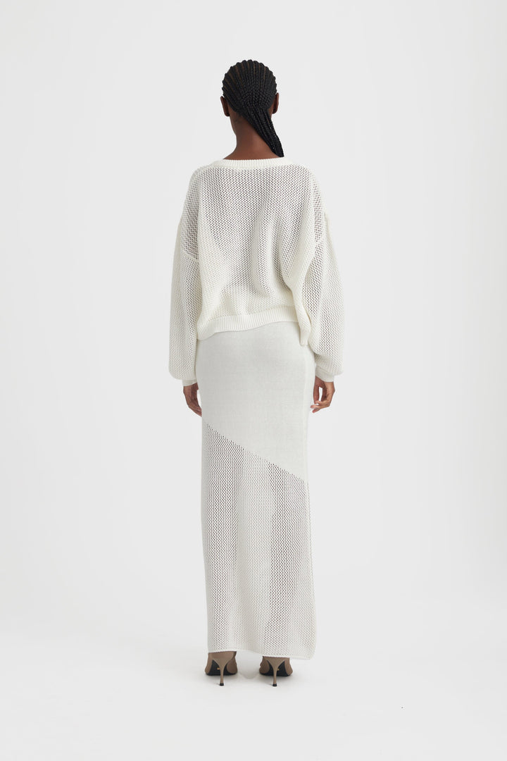 Gestuz - CarryGZ pullover - Egret Strikbluser 