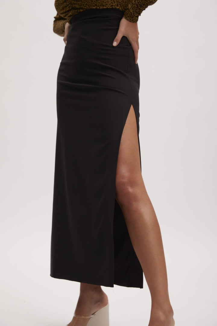 Gestuz - CoveGZ MW maxi skirt - Black Nederdele 