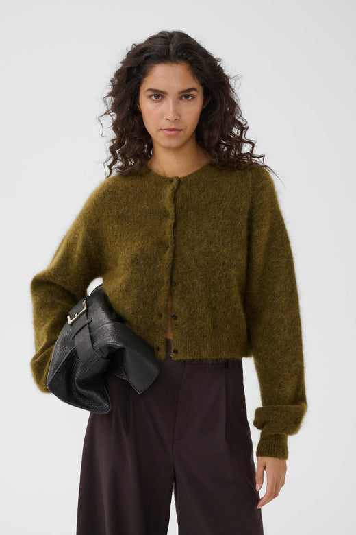 Gestuz - Gzdebbie Short Cardigan 10911515 - 1808321 - Plantation Melange Cardigans 