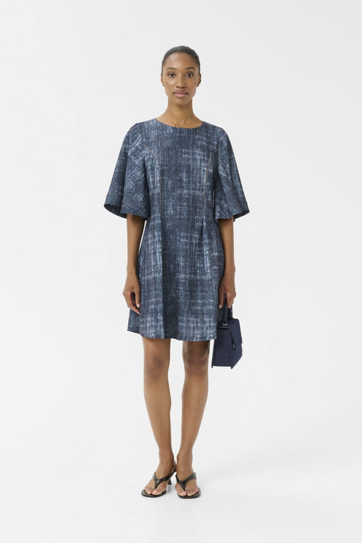 Gestuz - Gzdemia P Short Dress 10910411 - 107880 - Dark Denim Structure