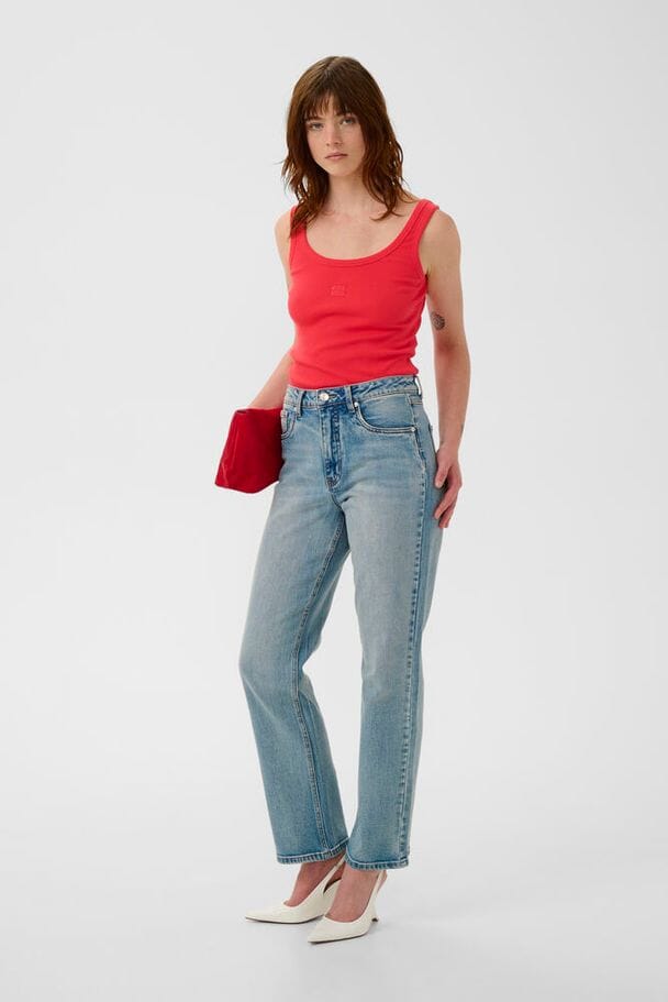 Gestuz - Gzdrew Logo Top 2.0 10910067 - 181660 - Tomato Toppe 