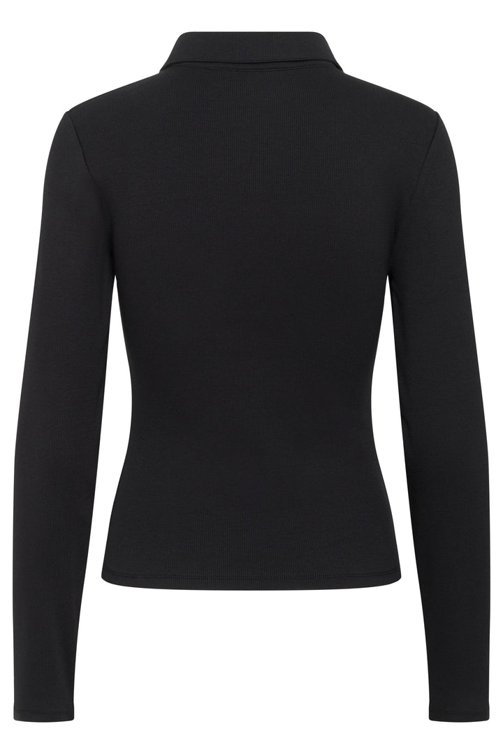Gestuz - Gzdrew Ls Polo Top 10910690 - 100017 - Black Bluser 