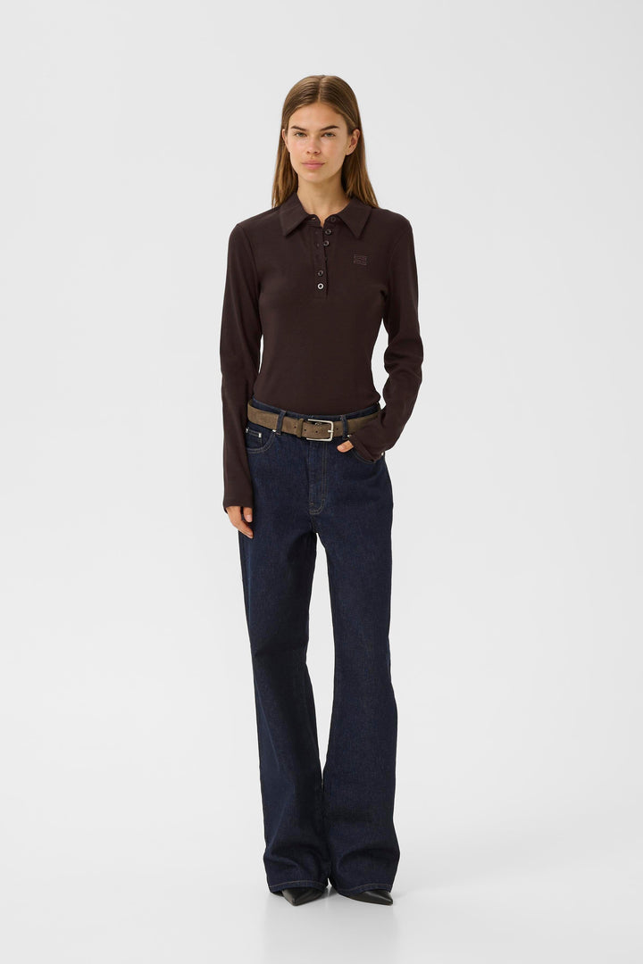 Gestuz - Gzdrew Ls Polo Top 10910690 - 191106 - Molé Bluser 