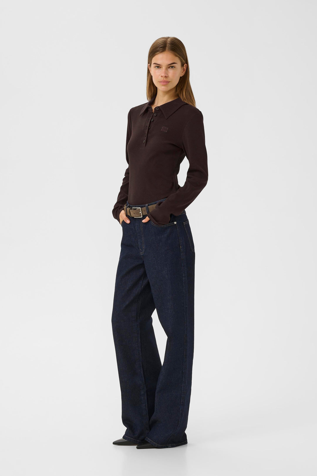 Gestuz - Gzdrew Ls Polo Top 10910690 - 191106 - Molé Bluser 