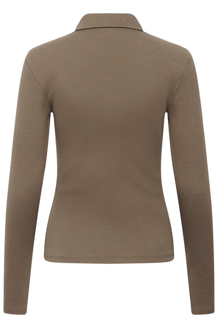 Gestuz - Gzdrew Ls Polo Top 10911272 - 181112 - Walnut Toppe 