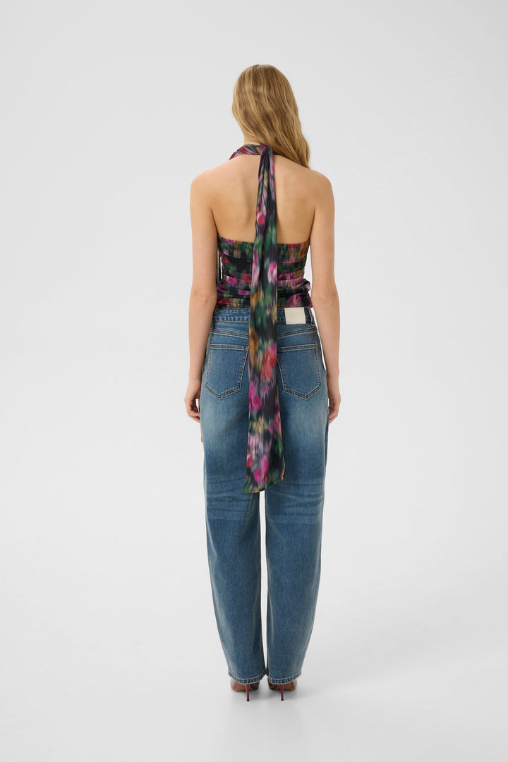 Gestuz - Gzfadia P Top 10910541 - 108294 - Red Faded Flower Toppe 