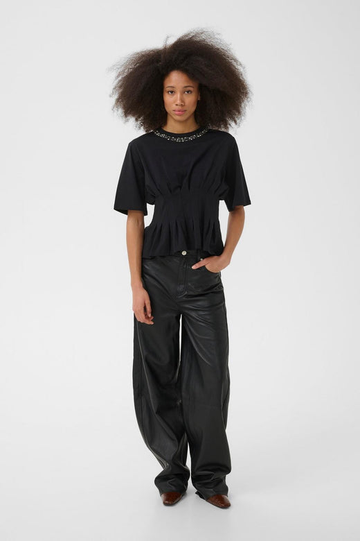 Gestuz - Gzinez Deco Tee 10911653 - 100017 - Black T-shirts 