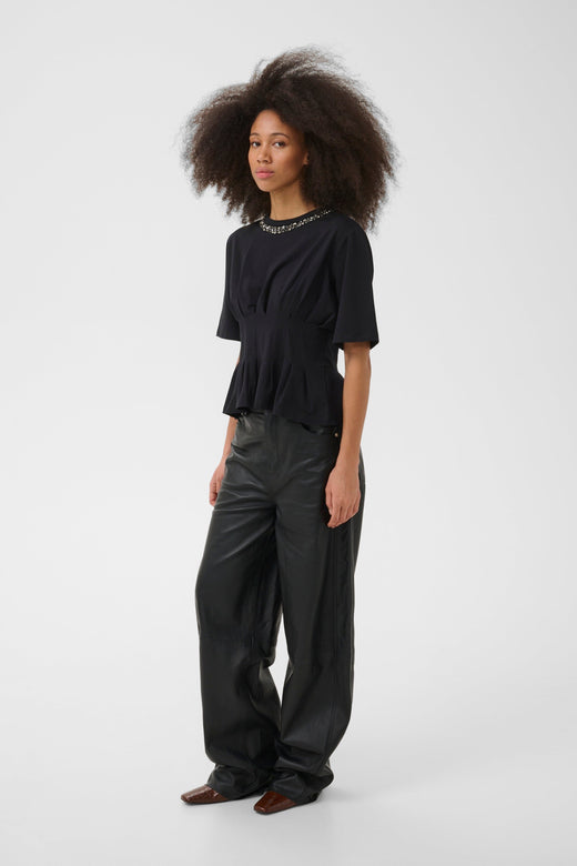 Gestuz - Gzinez Deco Tee 10911653 - 100017 - Black T-shirts 