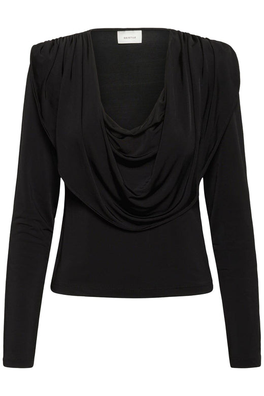 Gestuz - Gzlaily Ls Top 10910980 - 100017 - Black Bluser 