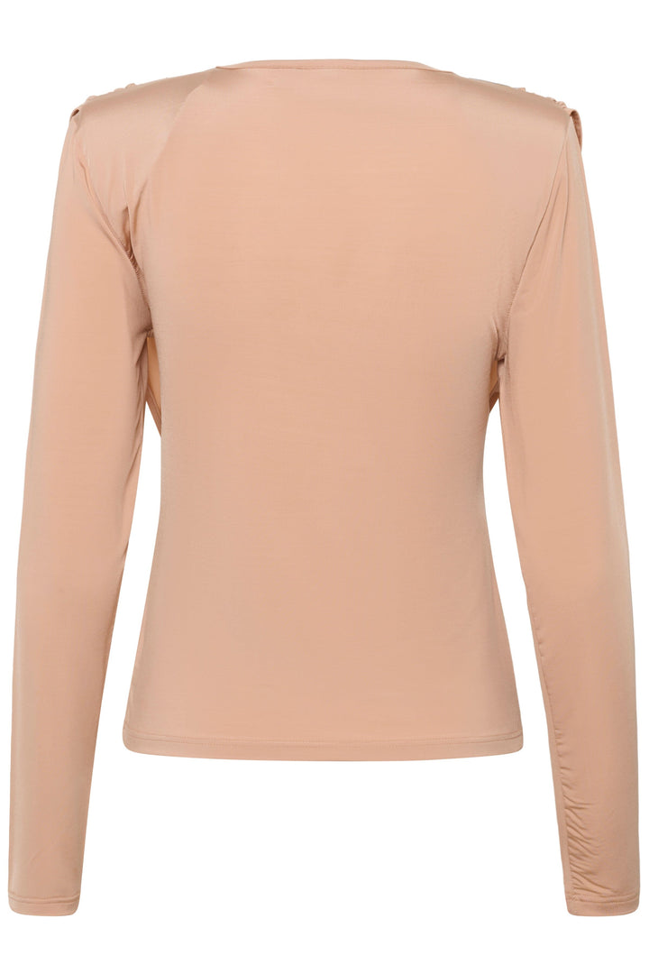 Gestuz - Gzlaily Ls Top 10910980 - 151316 - Maple Sugar Bluser 