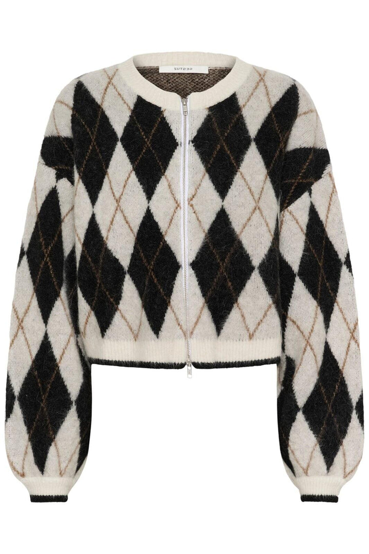 Gestuz - Gzmanzi Multi Cardigan 10910840 - 108825 - Skycaptain/Brown/Yellow Plum Cardigans 