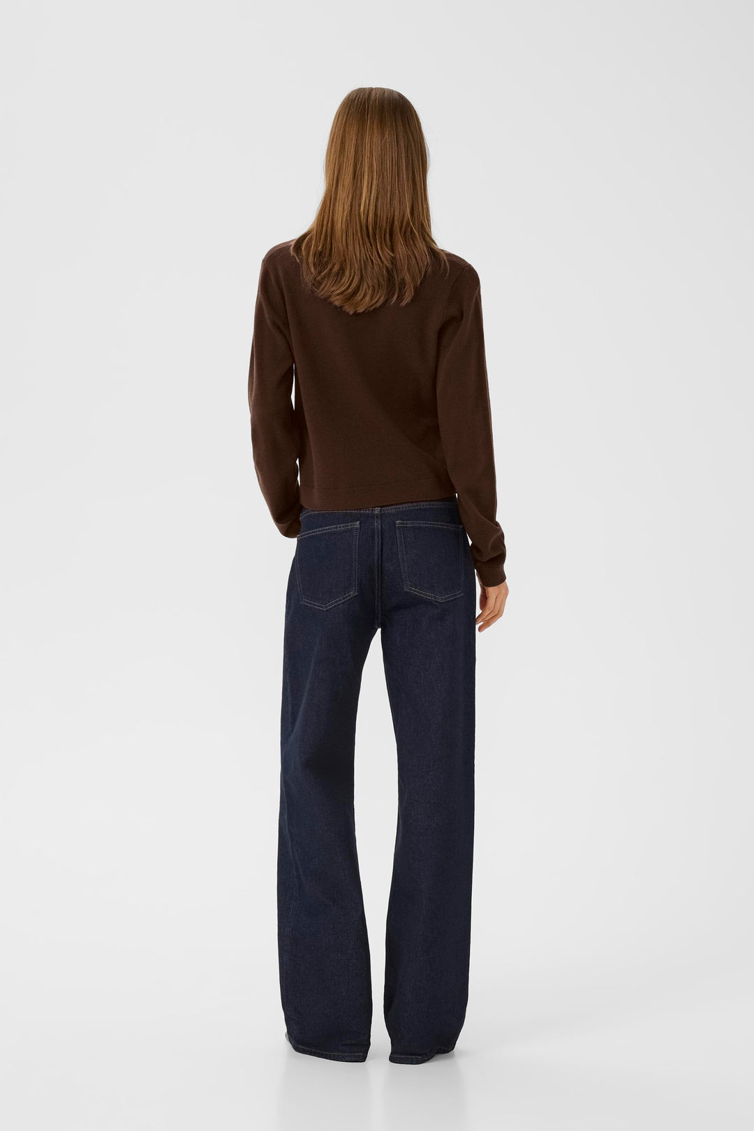 Gestuz - Gzmanzi Polo Pullover 10910534 - 108275 - Deep Burnt Brown Strikbluser 