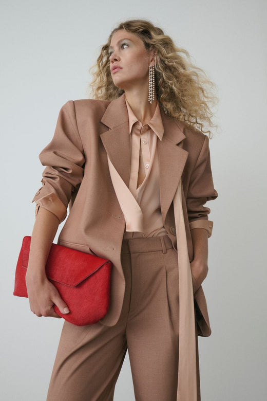 Gestuz - Gzpaula Oz Blazer 10910614 - 109220 - Burnt Marple Sugar Melange Blazere 