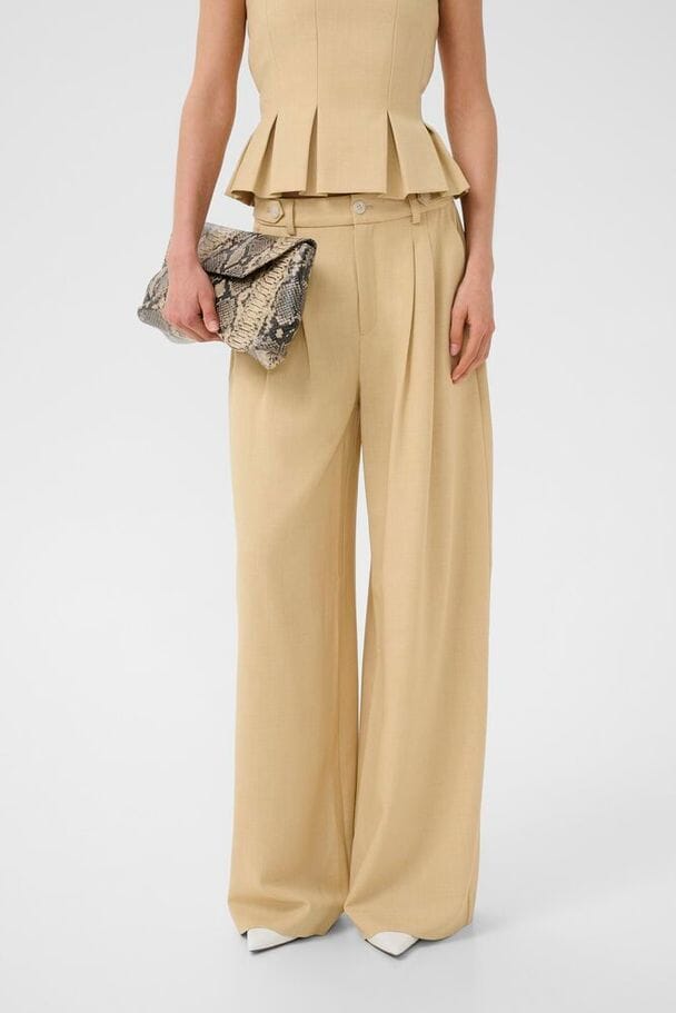 Gestuz - Gzstacy Pants 10911101 - 109221 - Pale Hay Melange Bukser 