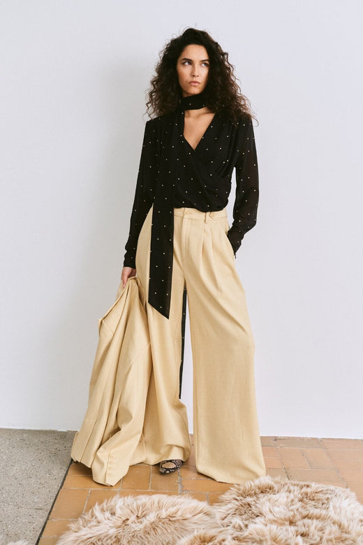 Gestuz - Gzstacy Pants 10911101 - 109221 - Pale Hay Melange Bukser 