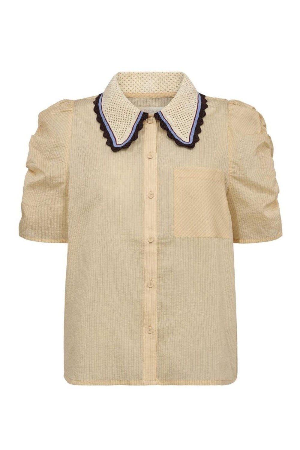 Gossia - Allygo Blouse G2811 - Soft Lemon Stripes Bluser 