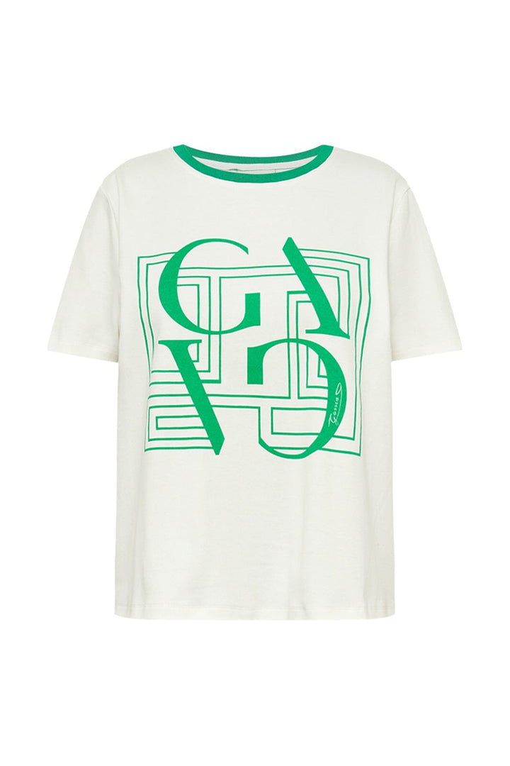 Gossia - Basgo Tee G2850 - Creme Diamond Green
