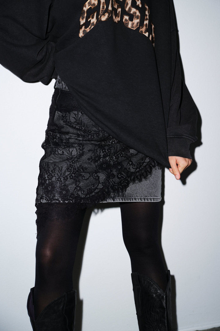 Gossia - Coralinego Jeans Skirt G2976 - Grey Washed Nederdele 