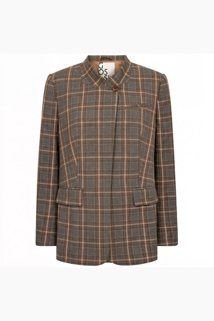 Gossia - Elligo Blazer G3260 - Brown Checks