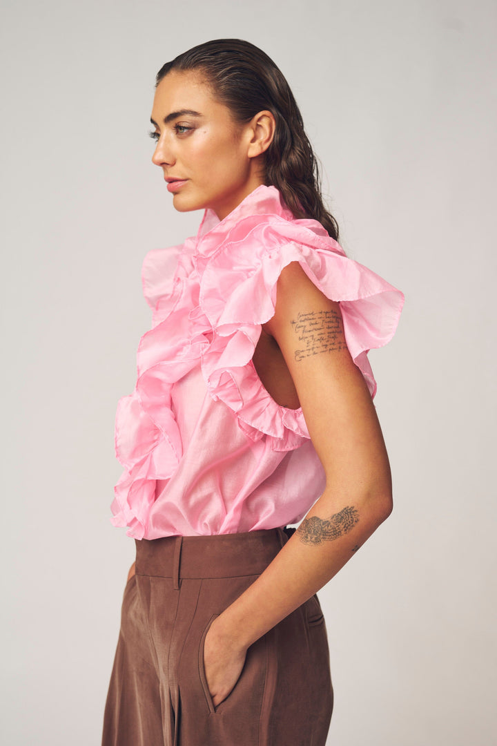 Gossia - Emblago Blouse G3160 - Bubblegum Bluser 