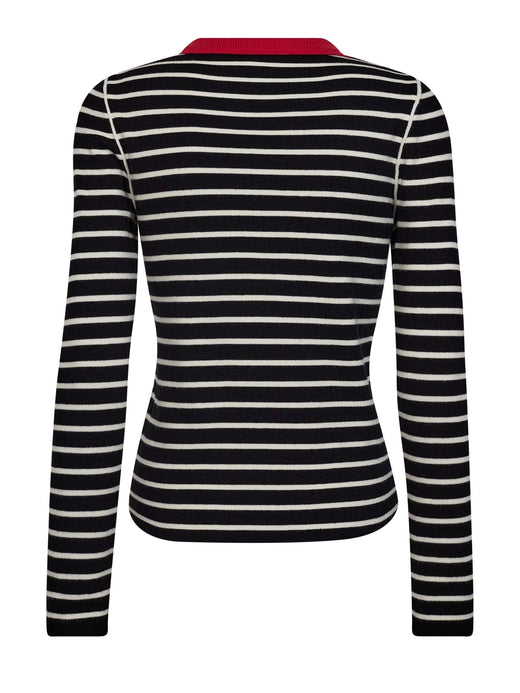 Gossia - Fabiolago Jumper G3116 - Black / Off-White Stripes T-shirts 