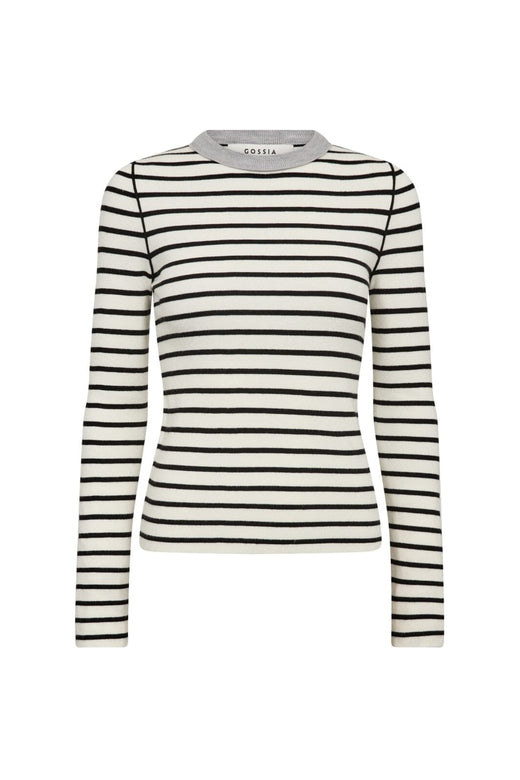 Gossia - Fabiolago Jumper G3116 - Off-White/Black Stripes