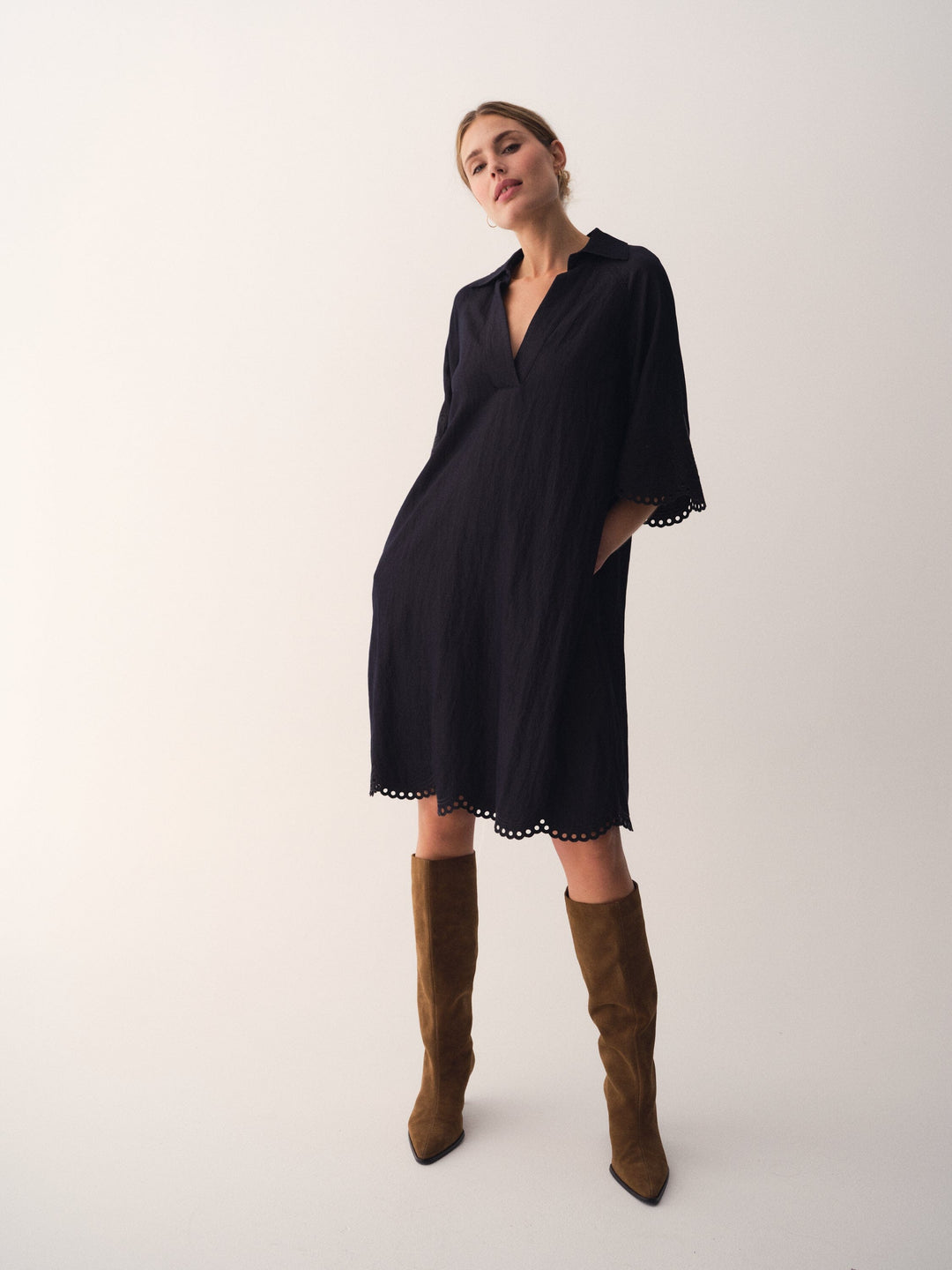 Gossia - Merlego Dress G2822 - Dark Blue Kjoler 