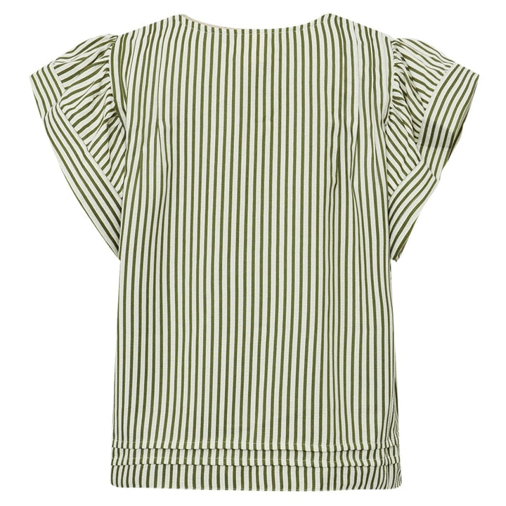 Gossia - Minkago Jo Blouse G1987 - Creme Army Stripes T-shirts 