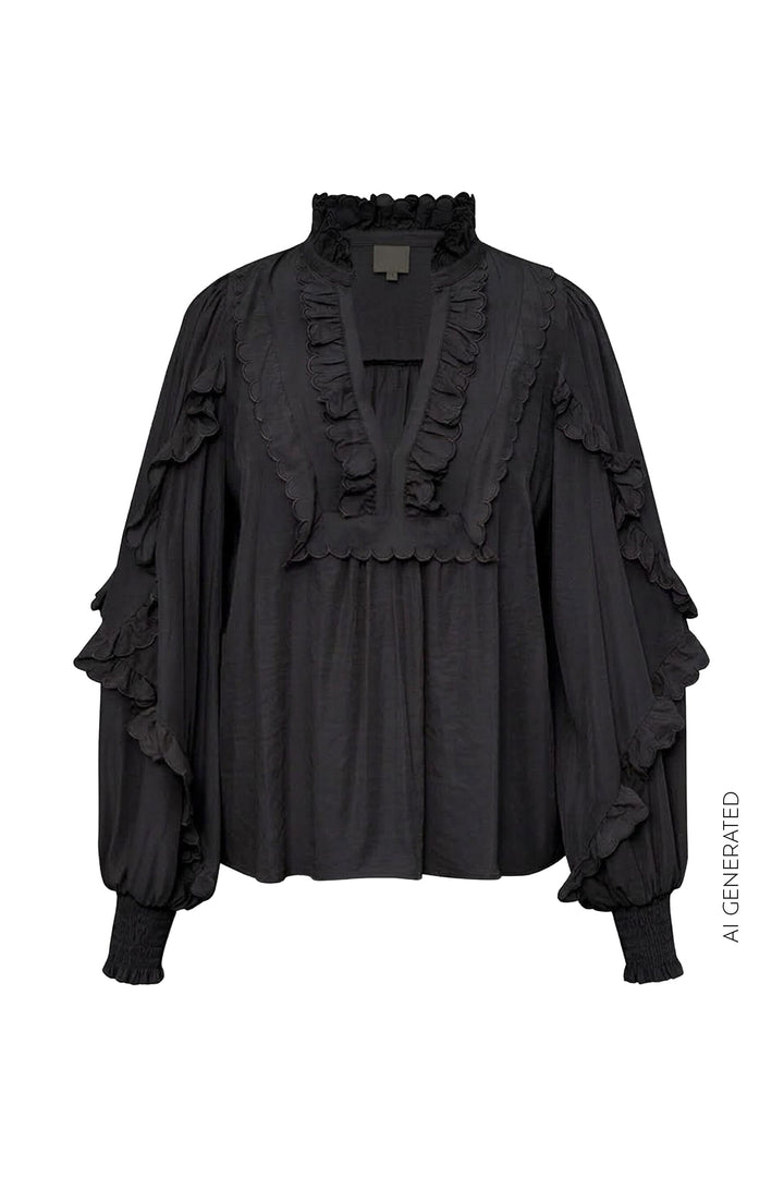 Gossia - Nanago Blouse G2618 - Black Bluser 