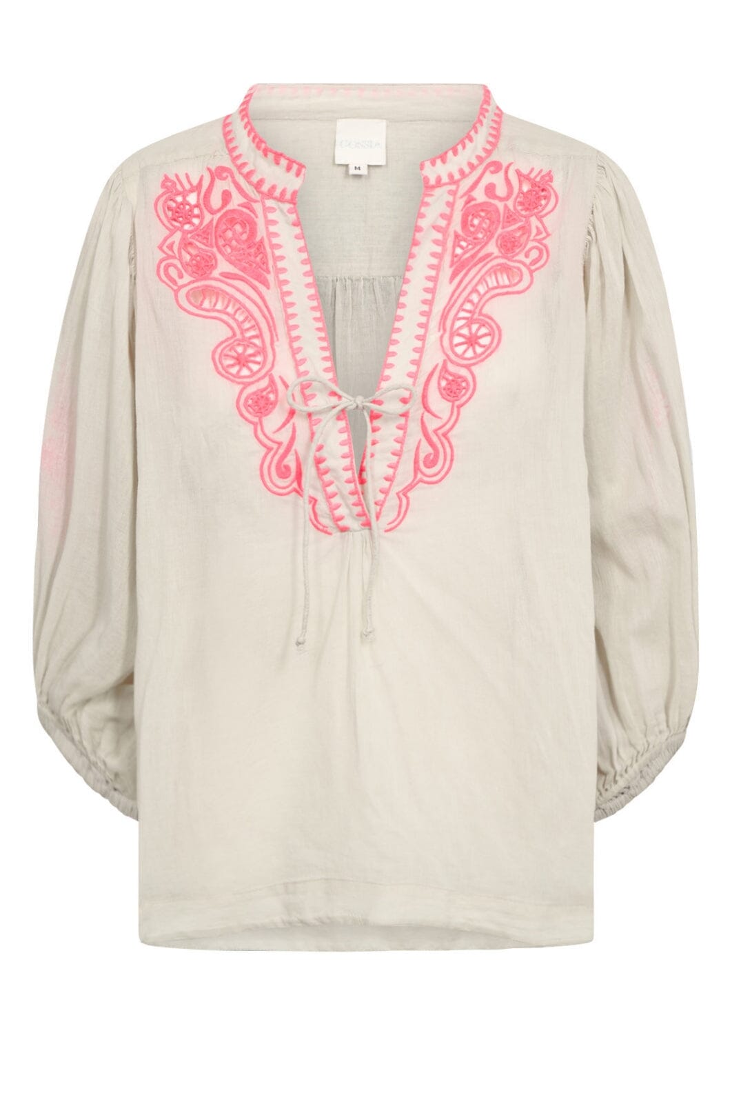 Gossia - NouraGO Blouse - cream - Neon Pink Skjorter 