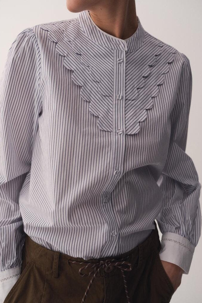 Gossia - Palomago Shirt G2626 - Blue Stripes Skjorter 