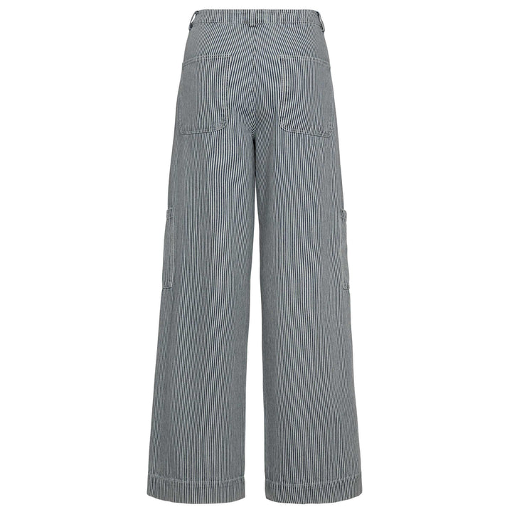 Gossia - Rosanngo Pants G2826 - Off-White Blue Striped Bukser 