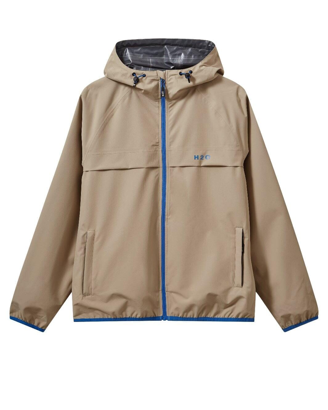 H2O - H2Rømø Festival Lw Rain Jacket Packable 100980-2 - 7094 - Warm Grey/Blue Regntøj 