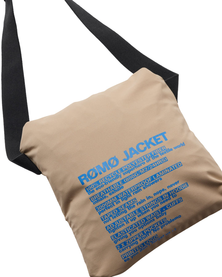 H2O - H2Rømø Festival Lw Rain Jacket Packable 100980-2 - 7094 - Warm Grey/Blue Regntøj 