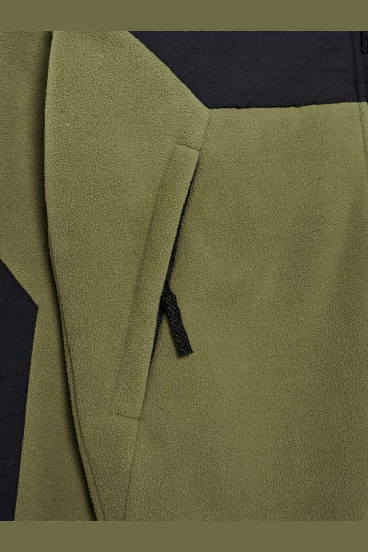 Halo - Blocked Zip Fleece 610209 - 6096 - Olive Drab