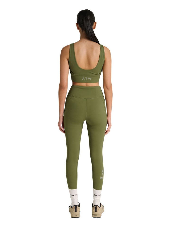 Halo - Women Training Tights 228641 - 6096 - Olive Drab Leggings 