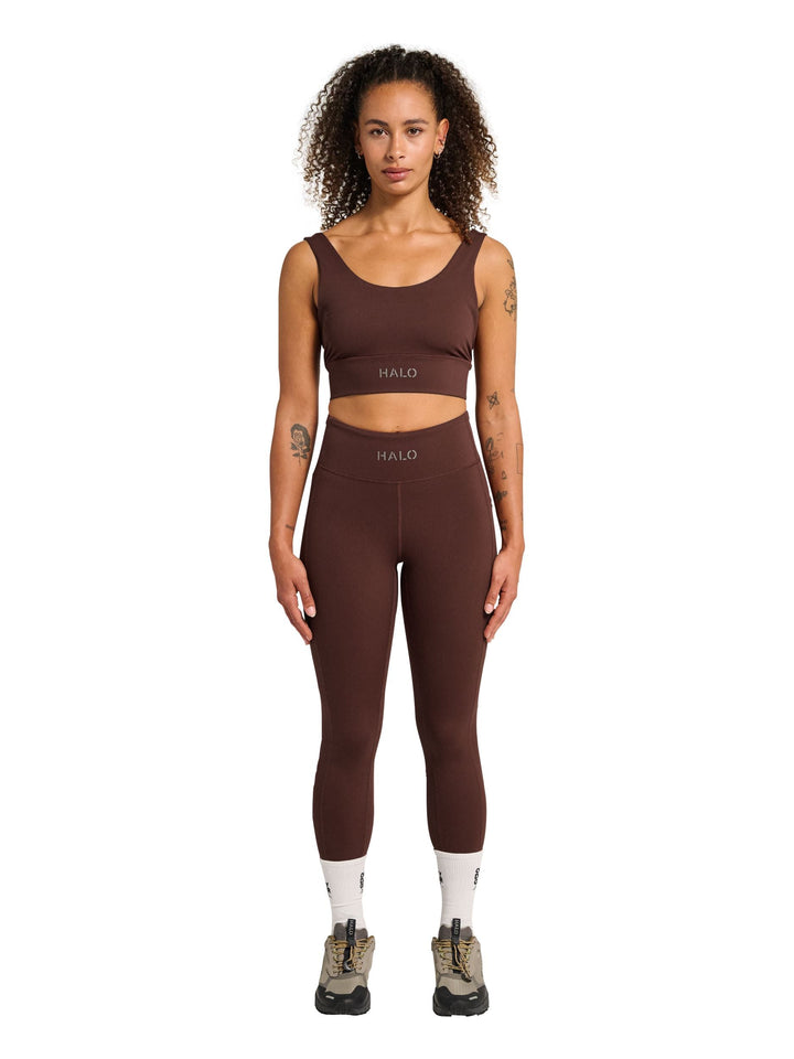 Halo - Women Training Tights 228641 - 8415 - Bitter Chocolate Leggings 