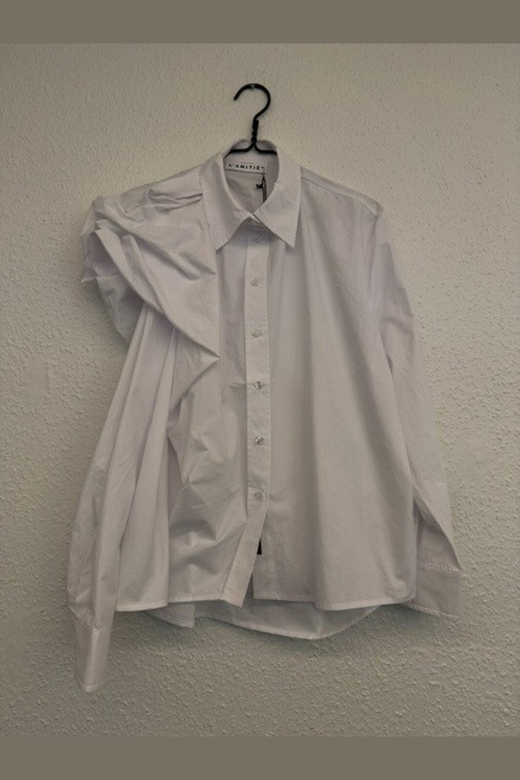 Haute L'Amitié - Cosmopolitan Drape Shirt HL10904 - White