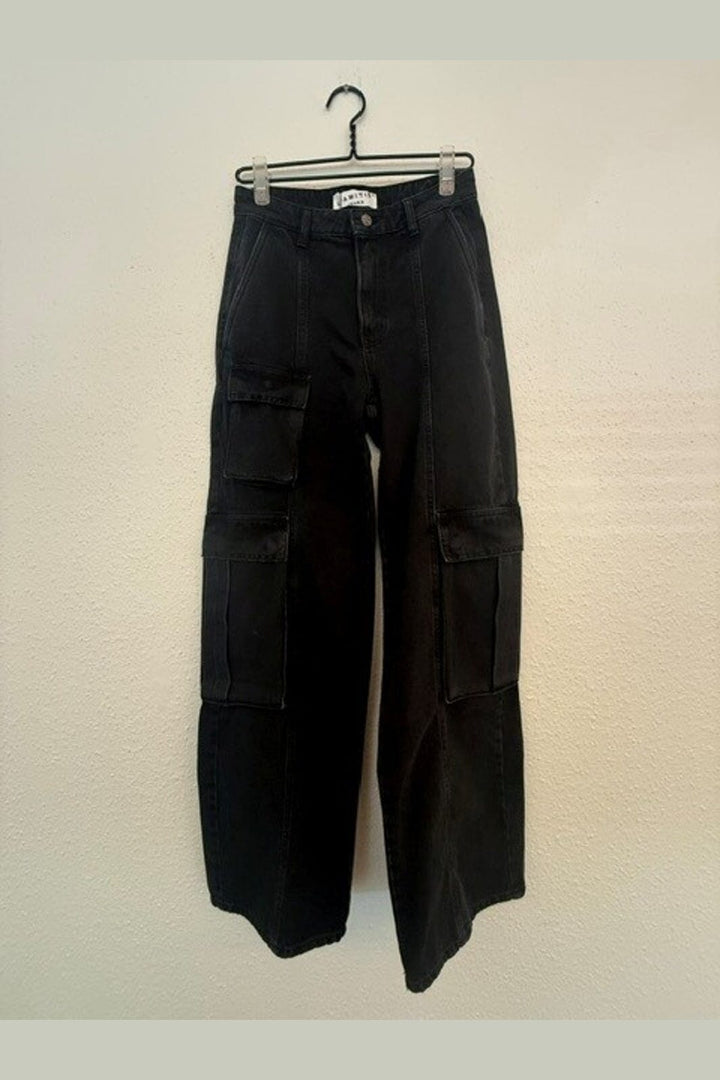 Haute L'Amitié - Denim Cargo Pant HL10984 - Black