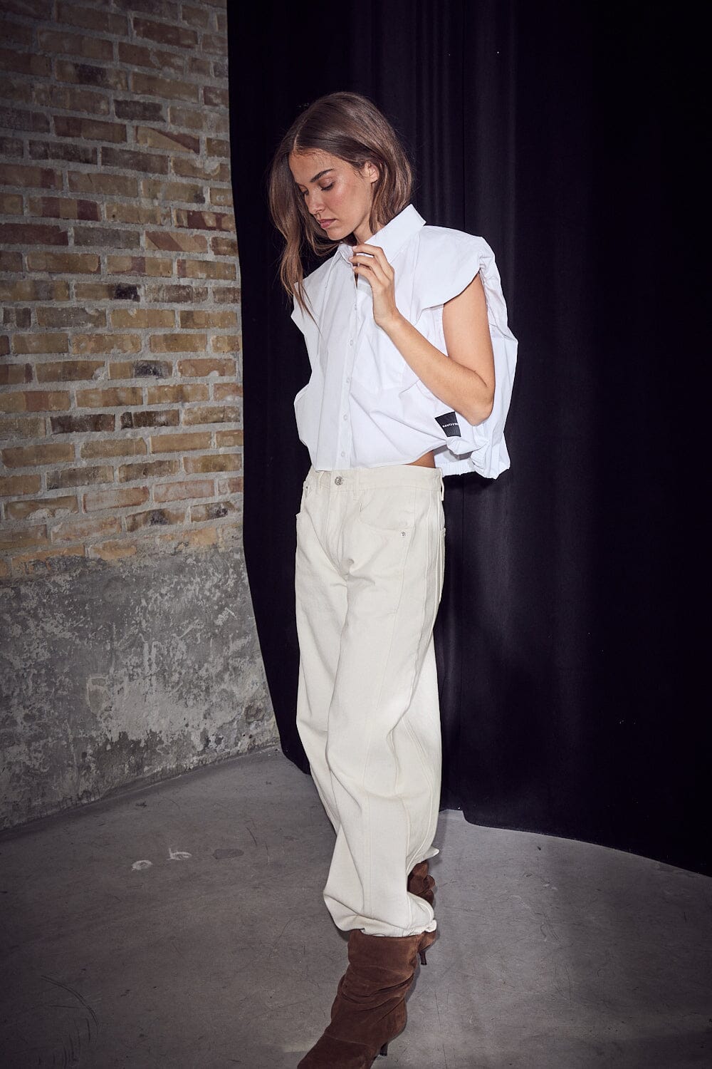 Haute L'Amitié - Dinnie Ns Poplin Shirt HL10846 - White Skjorter 