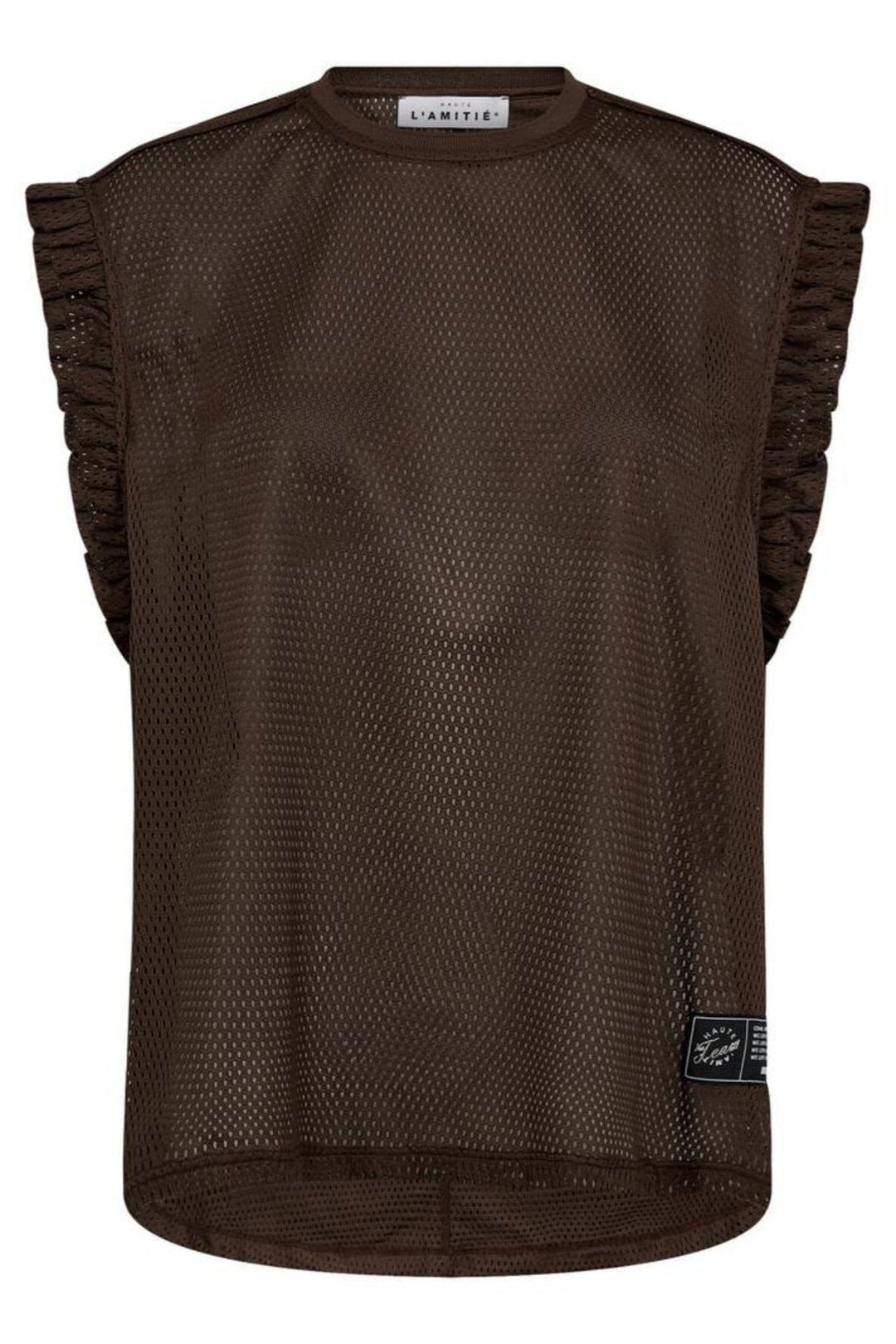 Haute L'Amitié - Drift Frill Sports Top HL10106 - Mocca