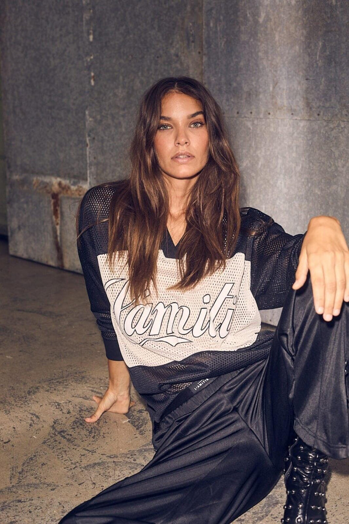 Haute L'Amitié - Drift Mix Logo Blouse HL10323 - Black Bluser 