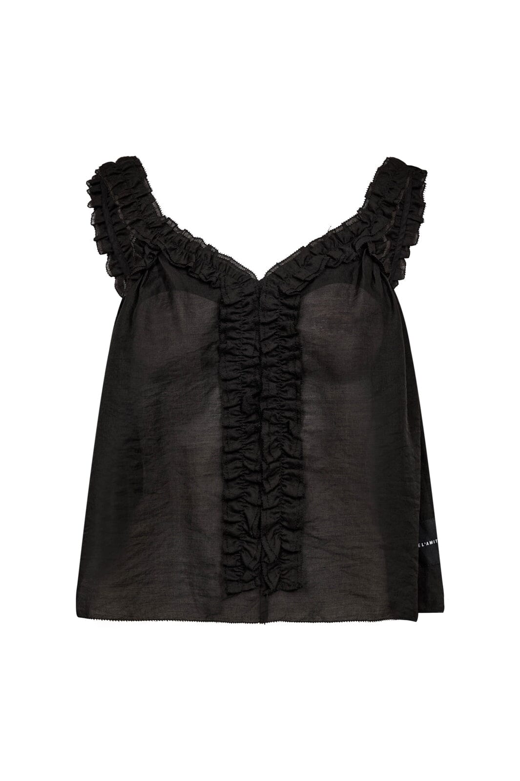Haute L'Amitié - Frida Frill Top HL10604 - Black