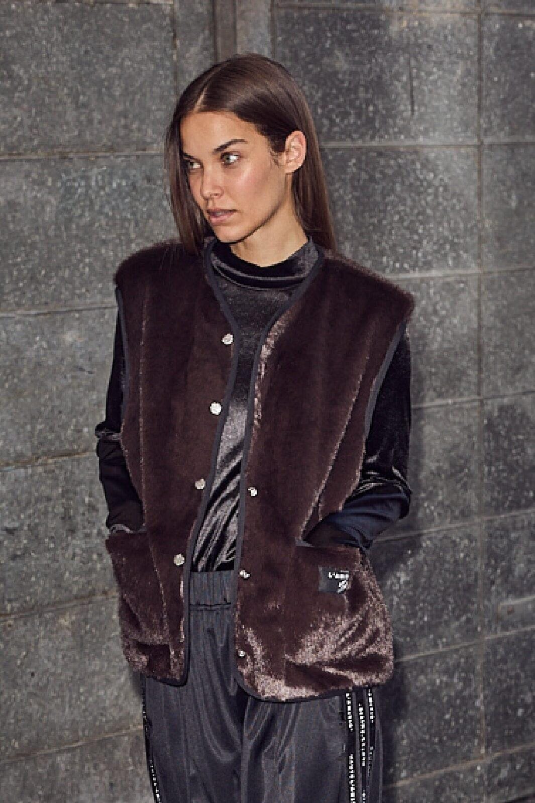 Haute L'Amitié - Fur Tech Vest HL10254 - Mocca Veste 