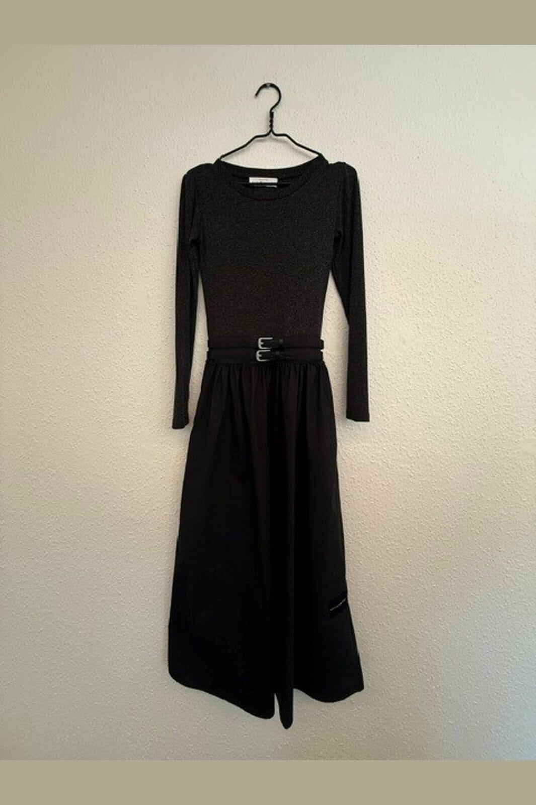 Haute L'Amitié - Hailey Mix Belt Dress HL10930 - Black
