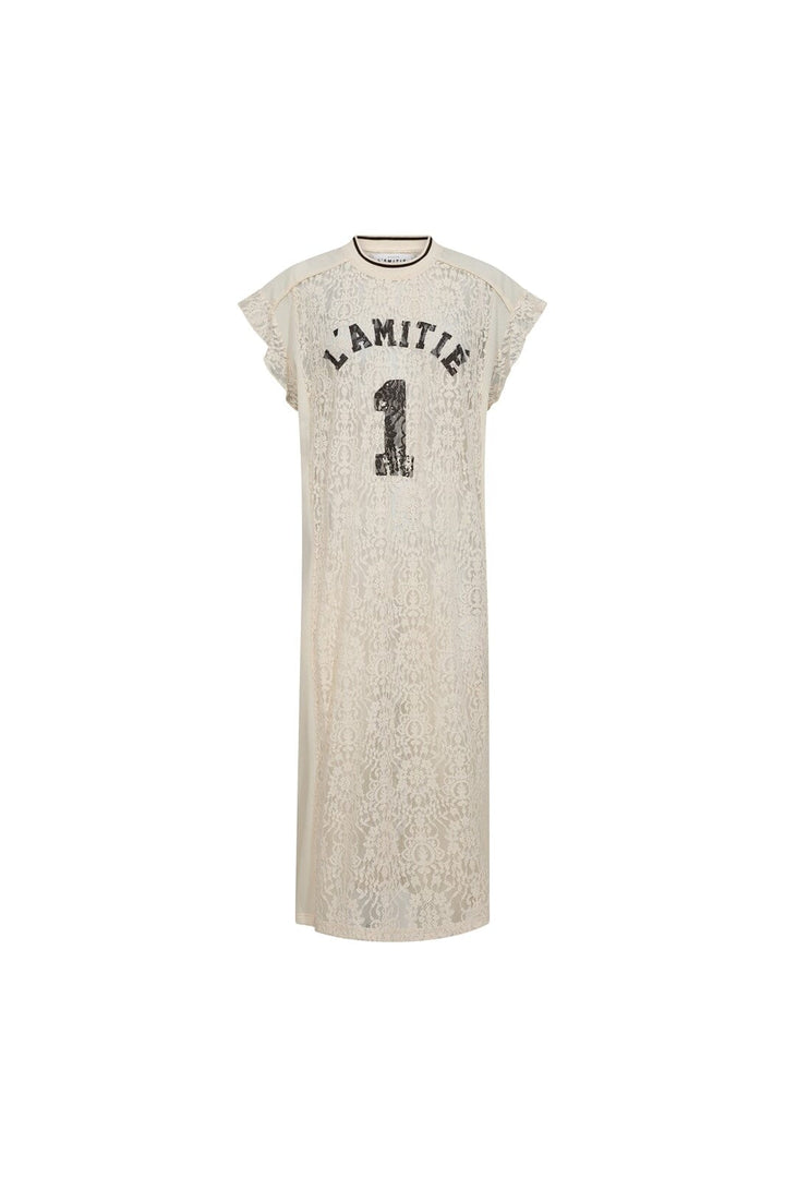 Haute L'Amitié - Lace Football Frill Dress HL10132 - Pearl