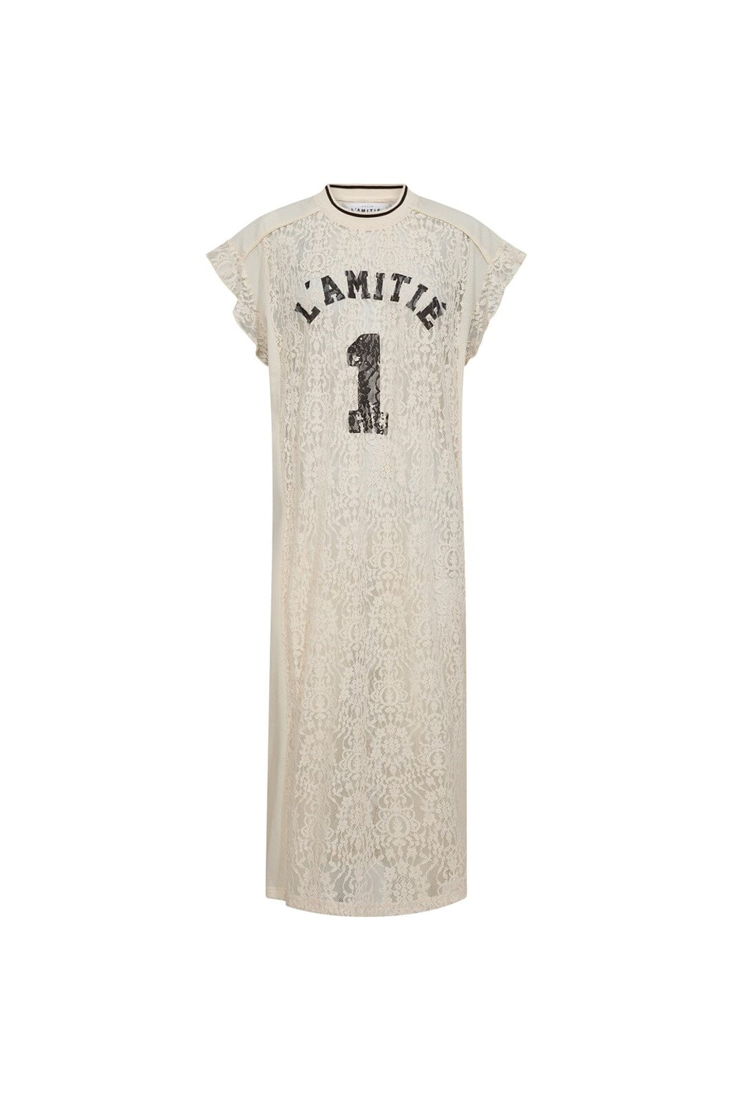 Haute L'Amitié - Lace Football Frill Dress HL10132 - Pearl