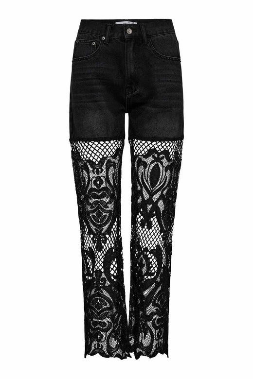 Haute L'Amitié - Lace Jeans HL10361 - Denim Blue Jeans 