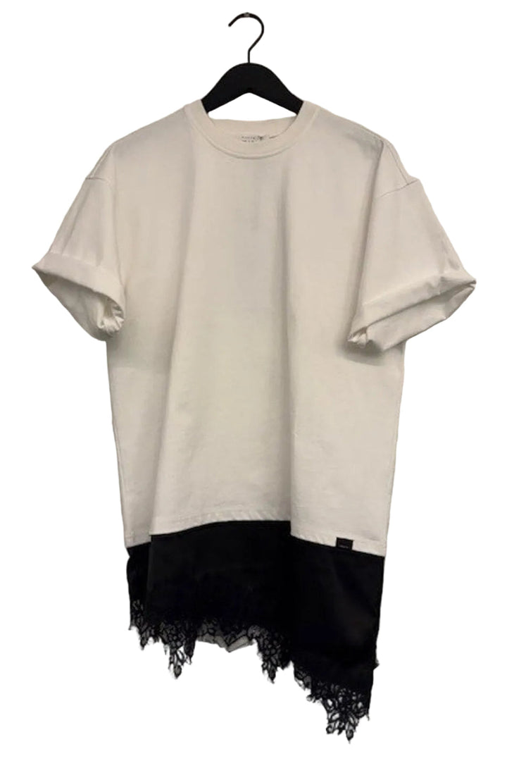 Haute L'Amitié - Loose Mix Lingerie Tee HL10718 - Off-White