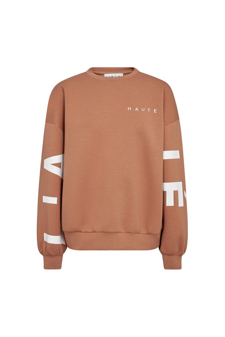 Haute L'Amitié - Maxi Split Logo Sweat HL10413 - Camel